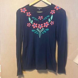 Thin floral sweater